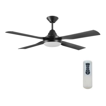 Lucci air 212899 - LED prigušiva plafonski ventilator MOONAH 1xGX53/21W/230V, crne boje, prečnika 122 cm + daljinski upravljač