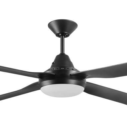 Lucci air 212899 - LED prigušiva plafonski ventilator MOONAH 1xGX53/21W/230V, crne boje, prečnika 122 cm + daljinski upravljač