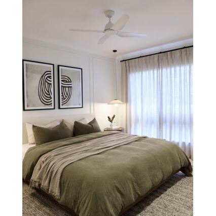 Lucci Air 212991 - Plafonski ventilator ARIA, prečnik 122 cm, beli + daljinski upravljač