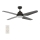 Lucci Air 212998 - LED stropni ventilator ARIA LED/18W/230V crna, prečnik 122 cm + daljinski upravljač
