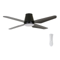 Lucci Air 213002 - LED plafonski ventilator AIRFUSION ARIA LED/18W/230V, crni, prečnik 122 cm + daljinski upravljač