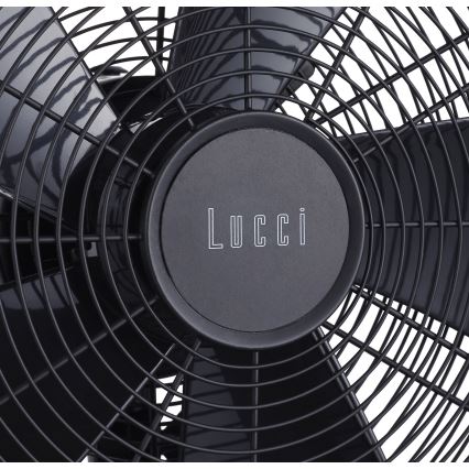 Lucci Air 213115EU - Stajaći ventilator BREEZE crni, prečnik 46 cm