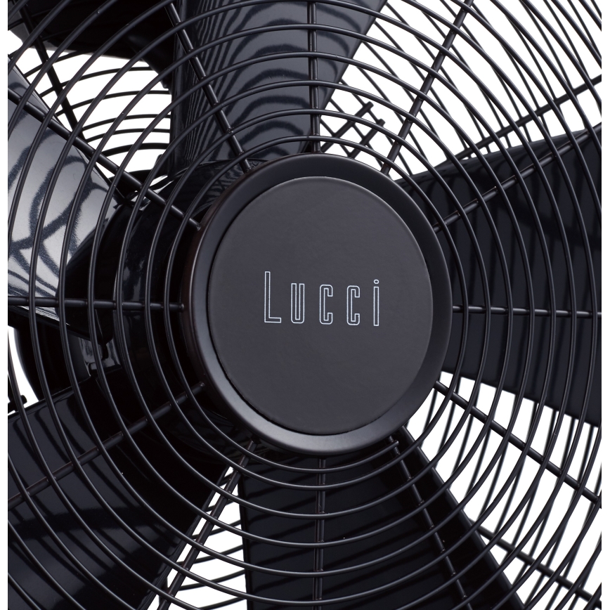 Lucci Air 213115EU - Stajaći ventilator BREEZE crni, prečnik 46 cm