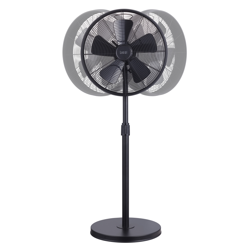 Lucci Air 213115EU - Stajaći ventilator BREEZE crni, prečnik 46 cm