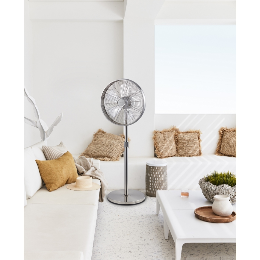 Lucci Air 213117EU - Ventilator na stalku BREEZE, mat hrom, prečnik 46 cm
