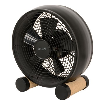 Lucci air 213120 - Stoni ventilator BREEZE, crne boje, prečnik 28 cm