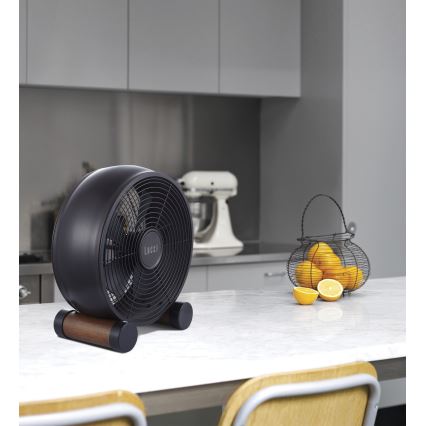 Lucci air 213121 - Stoni ventilator BREEZE, braon, prečnik 28 cm
