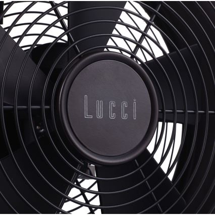 Lucci air 213121 - Stoni ventilator BREEZE, braon, prečnik 28 cm