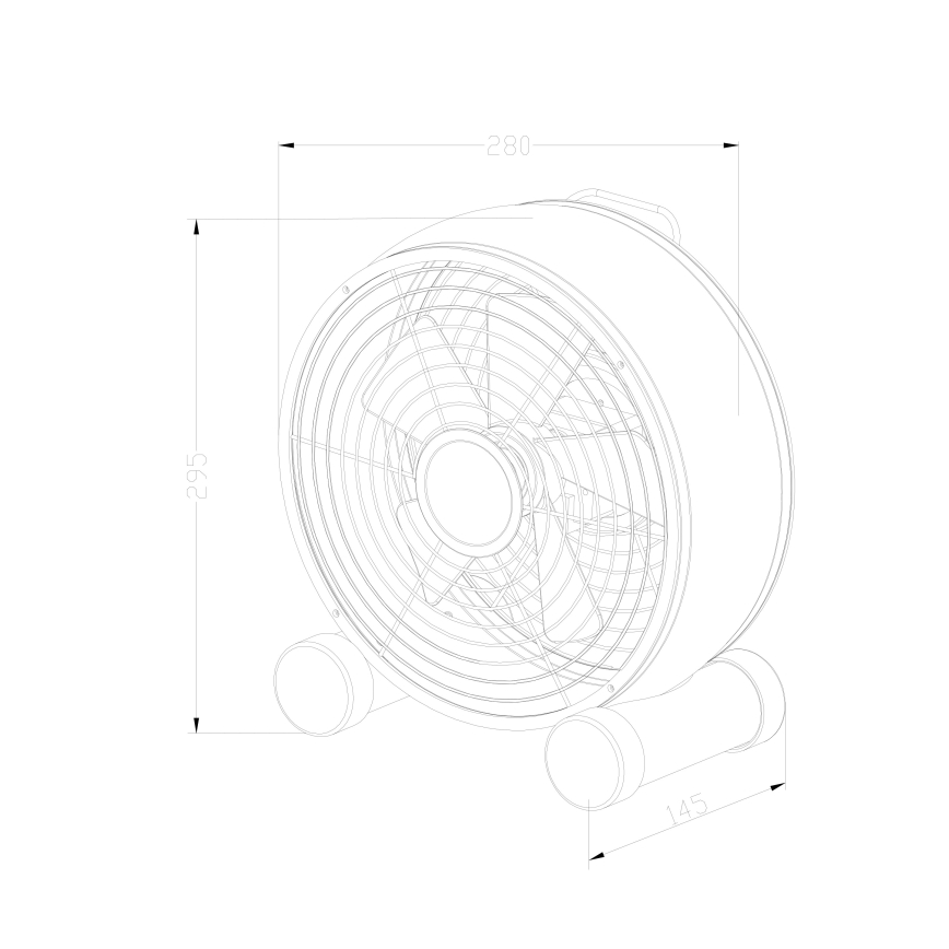 Lucci air 213121 - Stoni ventilator BREEZE, braon, prečnik 28 cm