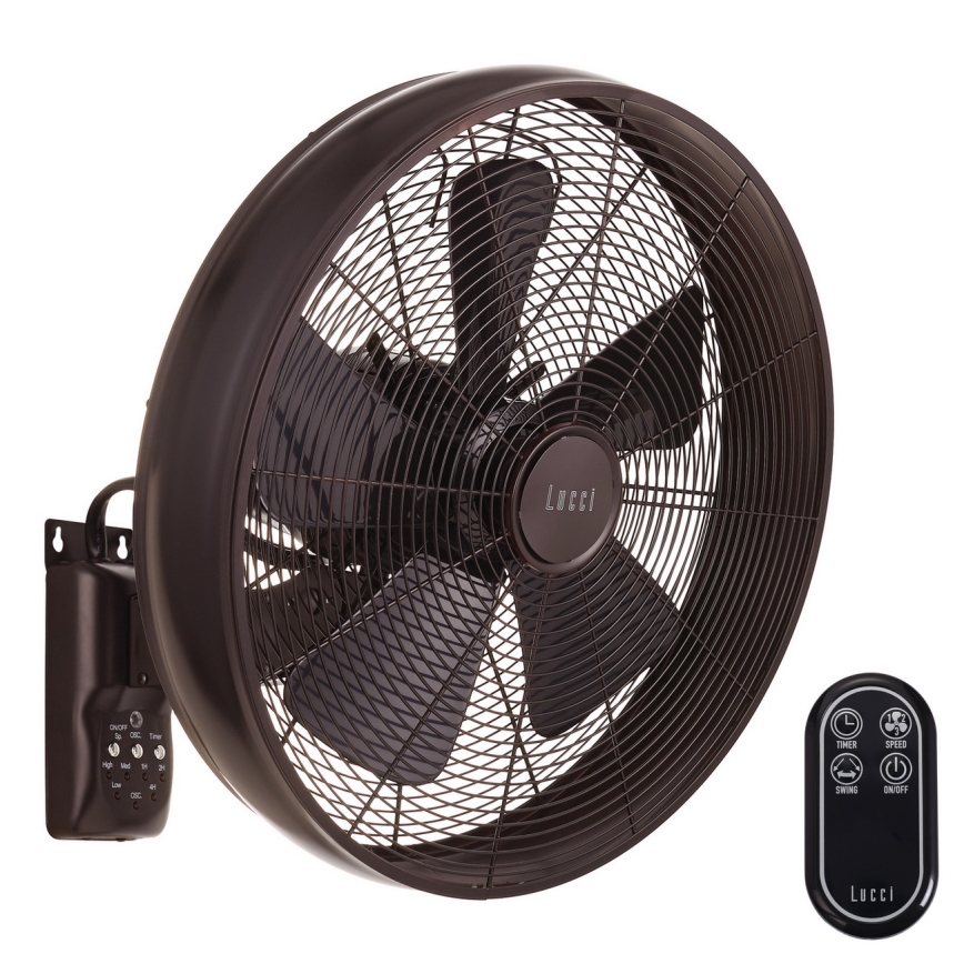 Lucci air 213124 - Daljinski upravljač za ventilatore BREEZE, crni