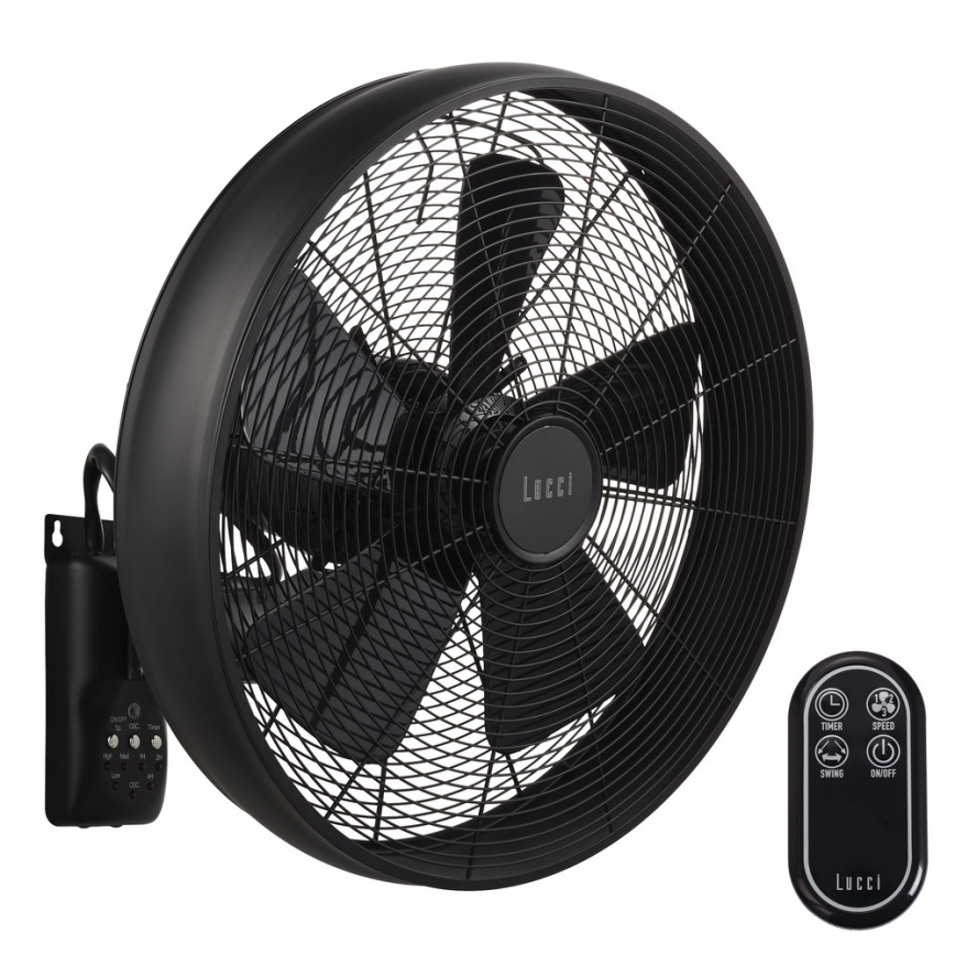 Lucci air 213124 - Daljinski upravljač za ventilatore BREEZE, crni