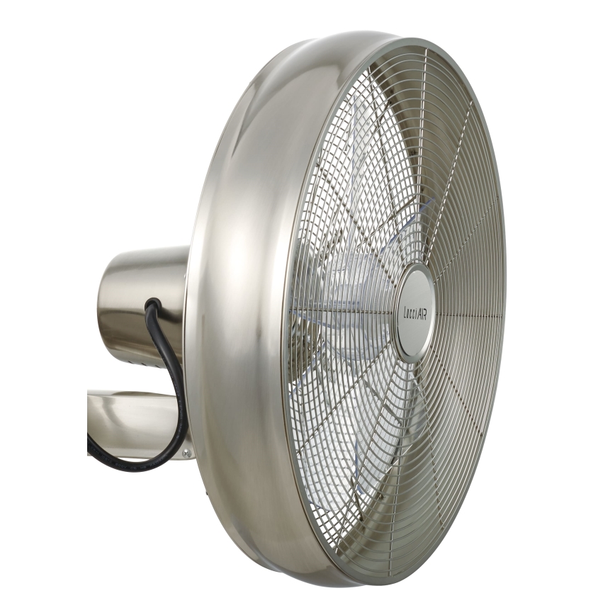 Lucci air 213126 - Zidni ventilator BREEZE 55W/230V mat hrom, prečnik 46 cm + daljinski upravljač