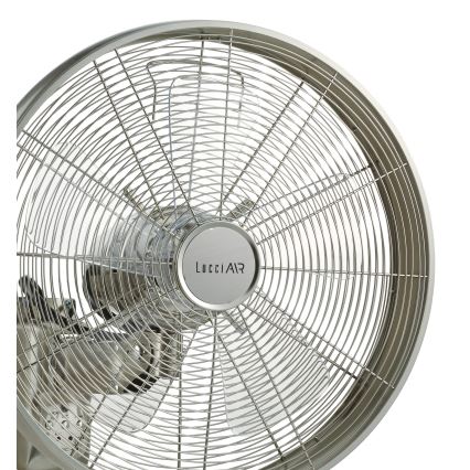 Lucci air 213126 - Zidni ventilator BREEZE 55W/230V mat hrom, prečnik 46 cm + daljinski upravljač