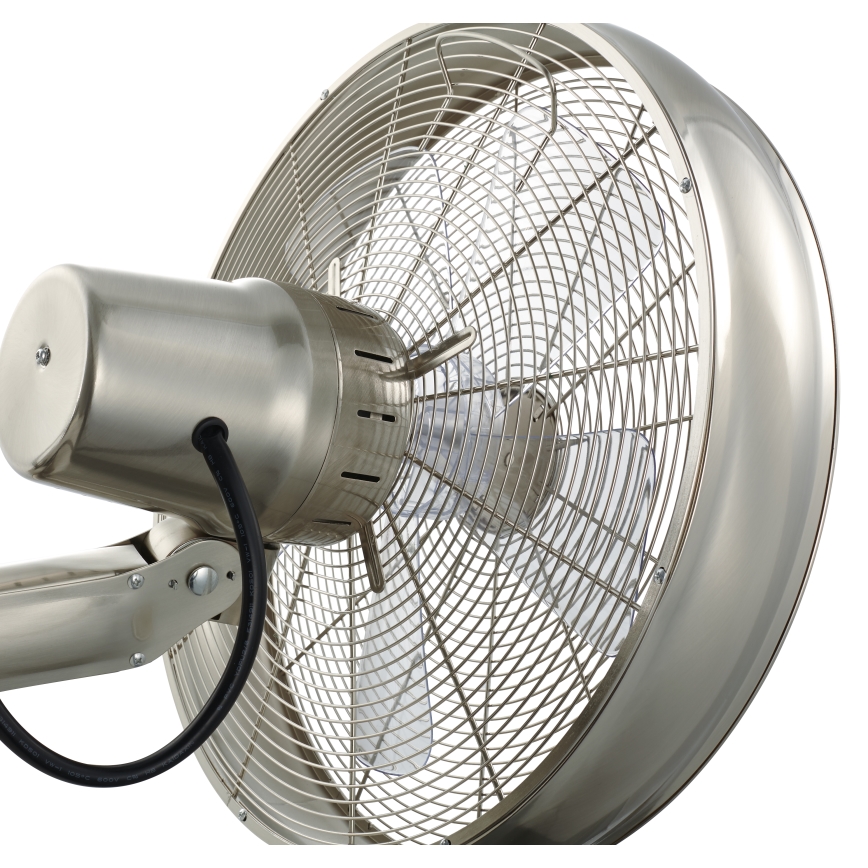 Lucci air 213126 - Zidni ventilator BREEZE 55W/230V mat hrom, prečnik 46 cm + daljinski upravljač