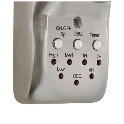 Lucci air 213126 - Zidni ventilator BREEZE 55W/230V mat hrom, prečnik 46 cm + daljinski upravljač