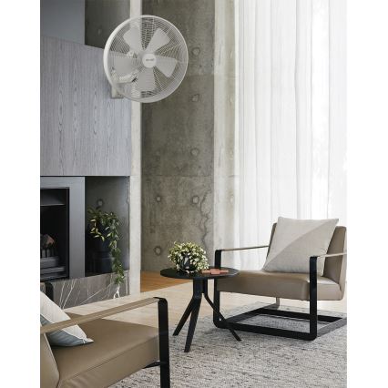 Lucci Air 213128EU - Zidni ventilator BREEZE 55W/230V, beli, Ø 46 cm + daljinski upravljač