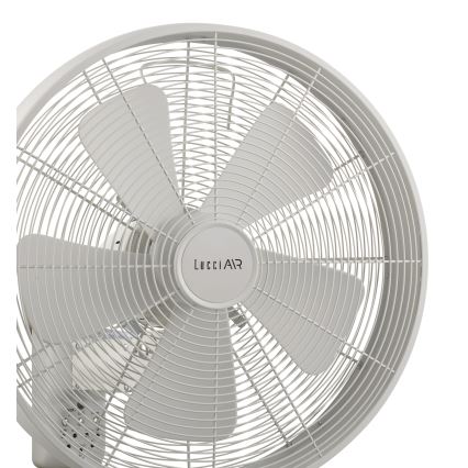 Lucci Air 213128EU - Zidni ventilator BREEZE 55W/230V, beli, Ø 46 cm + daljinski upravljač