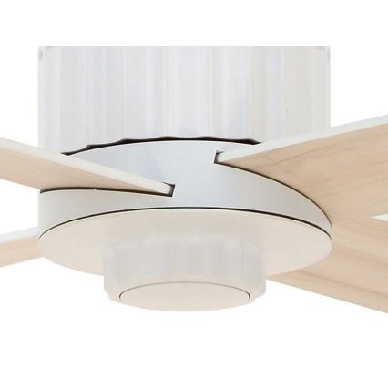 Lucci air 213171 - LED plafonski ventilator NEWPORT, drvo/bela/bež + daljinski upravljač