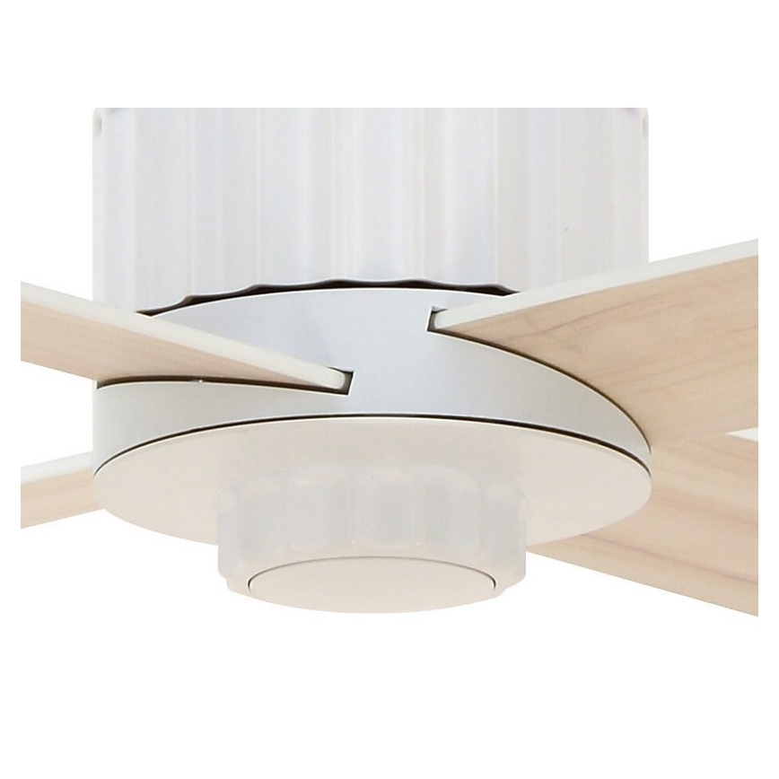 Lucci air 213171 - LED plafonski ventilator NEWPORT, drvo/bela/bež + daljinski upravljač