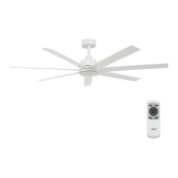 Lucci air 213182 - LED plafonski ventilator ATLANTA 1xGX53/12W/230V, bela, prečnik 142 cm + daljinski upravljač