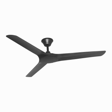 Lucci Air 21321649 - Stropni ventilator ABYSS prečnika 142 cm, IP66, crne boje + daljinski upravljač