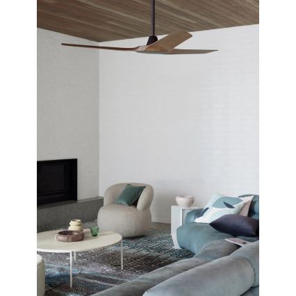 Lucci Air 21321749 - Plafonski ventilator ABYSS prečnika 142 cm IP66 braon + daljinski upravljač