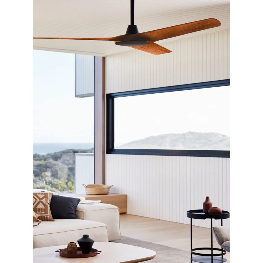 Lucci Air 21321749 - Plafonski ventilator ABYSS prečnika 142 cm IP66 braon + daljinski upravljač