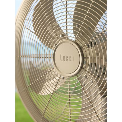 Lucci Air 21326449 - Stojeći ventilator GLIDE 36W/230V, prečnik 45 cm, beli