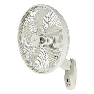 Lucci Air 21326649 - Zidni ventilator GLIDE 36W/230V prečnik 45 cm bela + daljinski upravljač