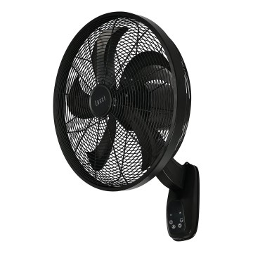 Lucci Air 21326749 - Zidni ventilator GLIDE 36W/230V, prečnik 45 cm, crne boje + daljinski upravljač