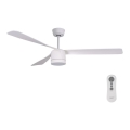 Lucci air 213280 - Stropni ventilator PEREGRINE 1xGX53/12W/230V, bela, prečnik 142 cm + daljinski upravljač