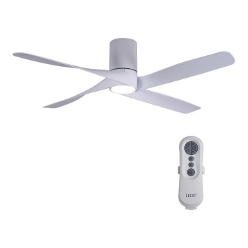 Lucci air 213350 - LED prigušiva stropni ventilator RIVIERA 1xGX53/12W/230V bela, prečnik 132 cm + daljinski upravljač
