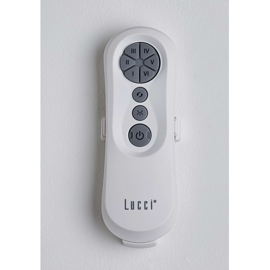 Lucci air 213353 - LED prigušiva plafonski ventilator NAUTICA 1xGX53/12W/230V bela, prečnik 132 cm + daljinski upravljač