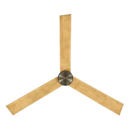 Lucci air 21610449 - LED prigušiva plafonski ventilator CLIMATE 1xGX53/12W/230V braon/sjajni hrom prečnik 132 cm + daljinski upravljač