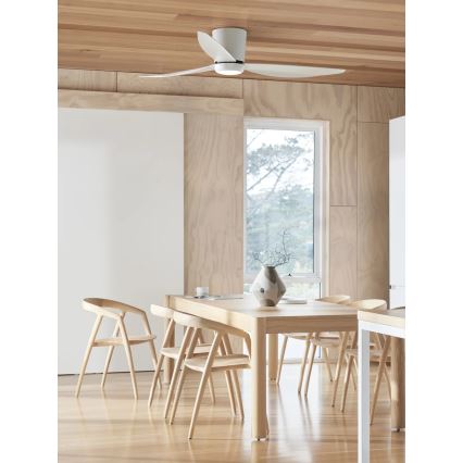 Lucci air 21610649 - LED prigušiva plafonski ventilator ARRAY 1xGX53/12W/230V, bela, prečnik 137 cm + daljinski upravljač