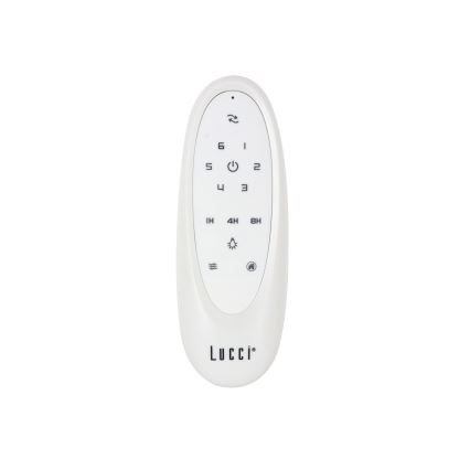 Lucci air 21610649 - LED prigušiva plafonski ventilator ARRAY 1xGX53/12W/230V, bela, prečnik 137 cm + daljinski upravljač
