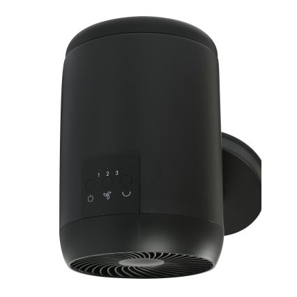 Lucci Air 21612649 - Zidni ventilator JET 32W/230V, crni, sa daljinskim upravljačem