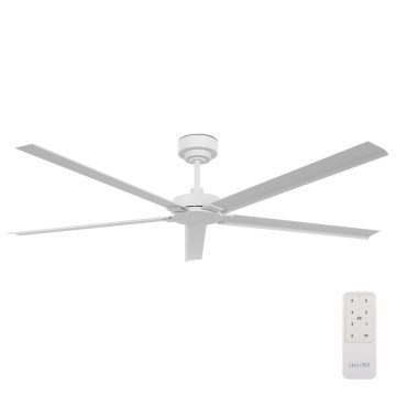 Lucci air 21616049 - Plafonski ventilator MONZA IP55, bela, prečnika 152 cm, sa daljinskim upravljačem