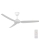 Lucci air 21616249 - Plafonski ventilator POLIS IP55, beli, prečnik 132 cm + daljinski upravljač