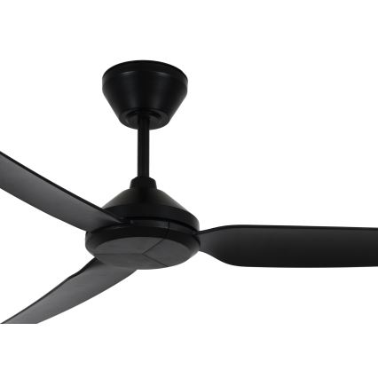 Lucci air 21616349 - Plafonski ventilator POLIS IP55, crne boje, prečnika 132 cm + daljinsko upravljanje