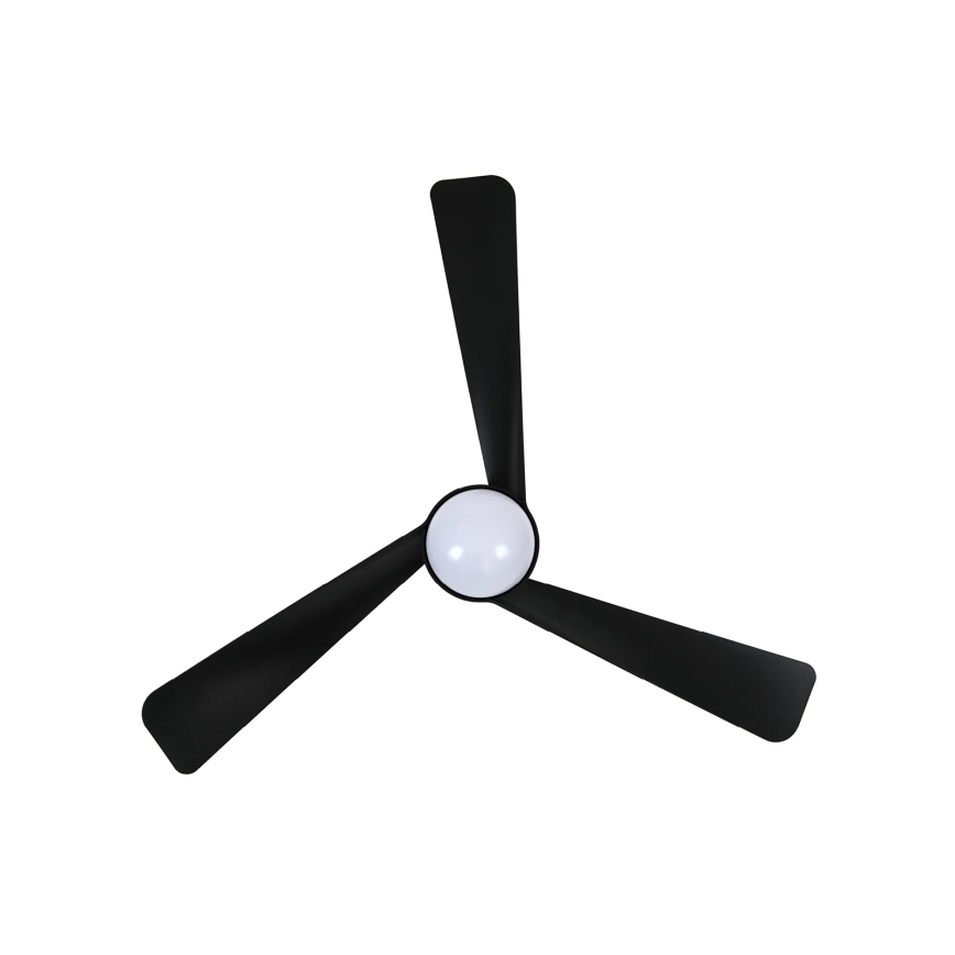 Lucci Air 21617149 - LED prigušiva crni plafonski ventilator OSPREY 1xGX53/12W/230V prečnik 132 cm + daljinski upravljač