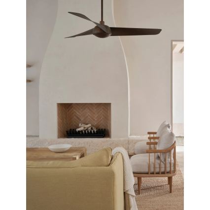 Lucci Air 21617249 - LED prigušiva plafonski ventilator OSPREY 1xGX53/12W/230V prečnik 132 cm bronza + daljinski upravljač