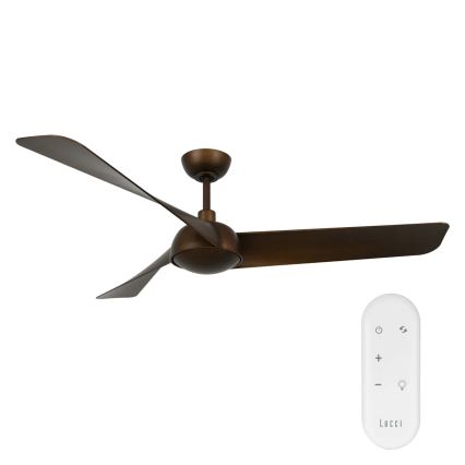 Lucci Air 21617249 - LED prigušiva plafonski ventilator OSPREY 1xGX53/12W/230V prečnik 132 cm bronza + daljinski upravljač