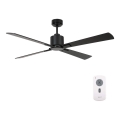 Lucci air 510523 - Plafonski ventilator AIRFUSION CLIMATE crne boje, prečnik 132 cm + daljinski upravljač