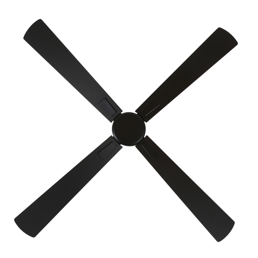 Lucci air 510523 - Plafonski ventilator AIRFUSION CLIMATE crne boje, prečnik 132 cm + daljinski upravljač