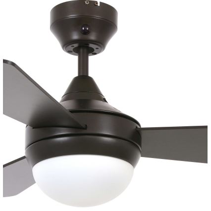 Lucci Air 512311 - Plafonski ventilator AIRLIE HUGGER 2xE27/15W/230V drvo/braon + daljinski upravljač