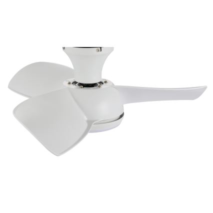 Lucci air 513071 - LED prigušiva plafonski ventilator SYROS LED/18W/230V 3000/4000/6000K bela, prečnik 78 cm + daljinski upravljač
