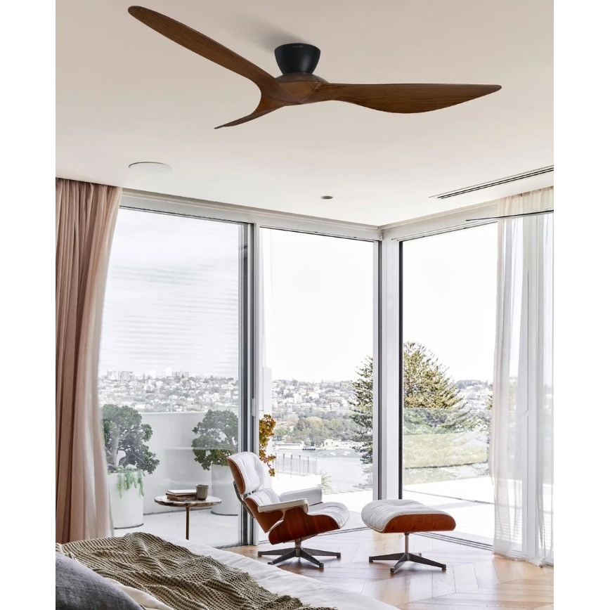 Lucci Air 514032 - Plafonski ventilator KOTARA, prečnik 137 cm, braon/crna + daljinski upravljač