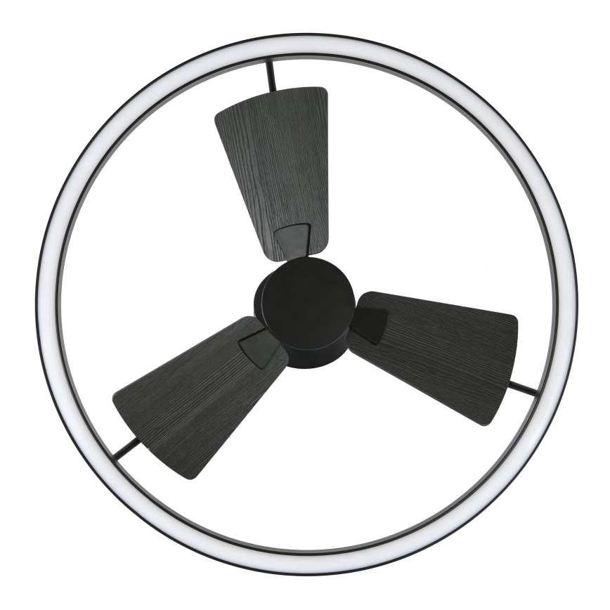 Lucci Air 516124 - LED prigušiva plafonski ventilator CESSNA LED/36W/230V 3000/4000/5000K crna, prečnik 70 cm + daljinski upravljač