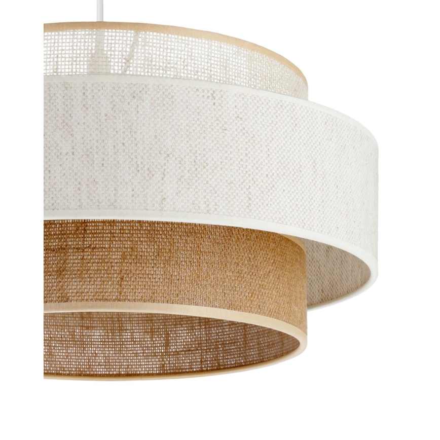 Luster BOHO na kanapu 1xE27/60W/230V, prečnik 40 cm, bela/juta